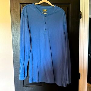 The Foundry Men’s Casual Ocean Blue Longsleeve with buttons